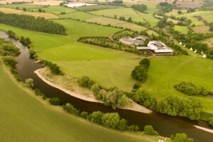 glamping site on a farm next to the river wye